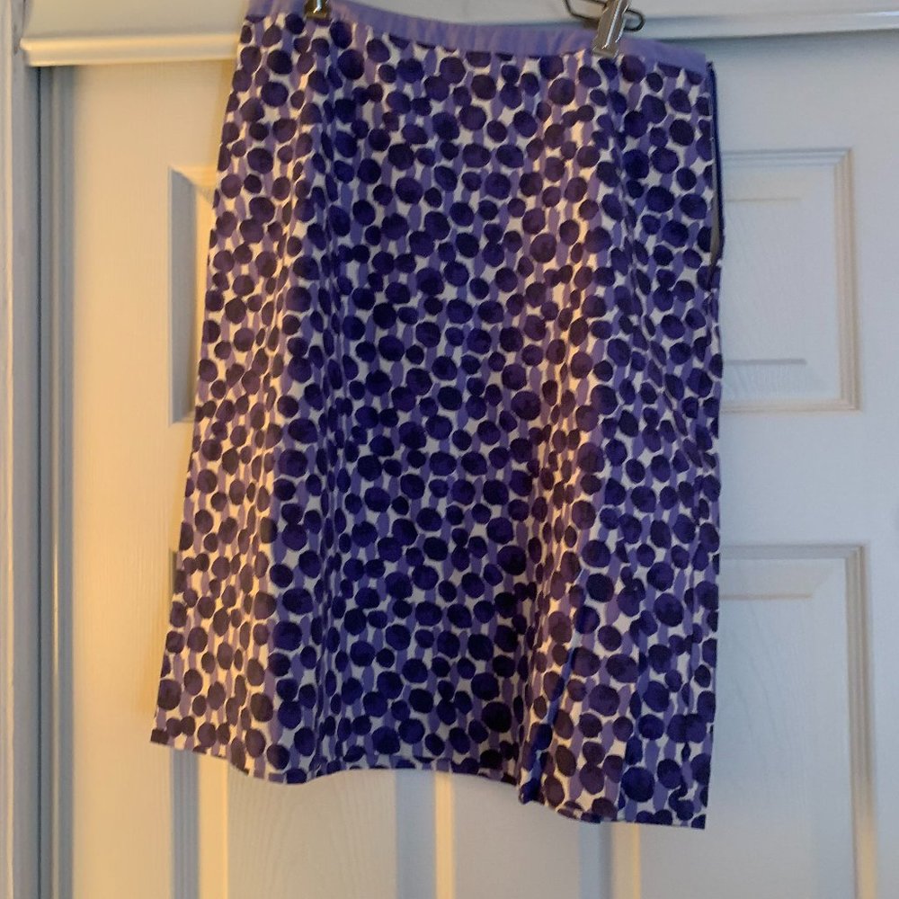 BODEN Printed Cotton A-Line Skirt US6/UK10 NWOT